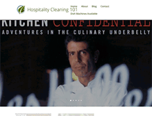 Tablet Screenshot of hospitalitycleaning101.com